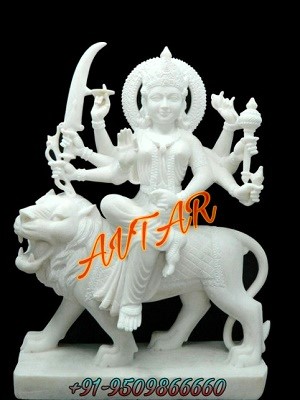 Marble Durga Mata statue-3 Feet